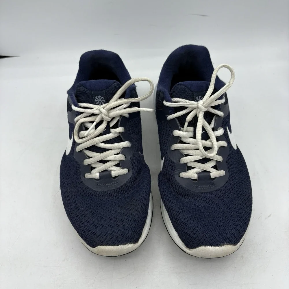 Nike Shoes Mens Size 7.5 Revolution 6 Next Nature Midnight Navy Blue Run Sneaker
